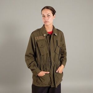 Vintage 1970s-80s Italian Military Combat Jacket, Men's S-L